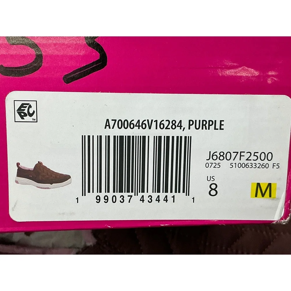 Ryka Ava 3 Slip-On Sneakers Womens 8 Purple New Quilted Faux Fur Lined Walking - Picture 8 of 8
